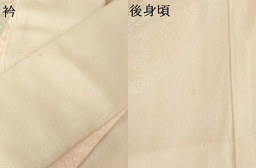 平和屋着物●振袖用長襦袢　無双仕立て　花鼓地紋　暈し染め　三越扱い　正絹　逸品　AABI6883ck