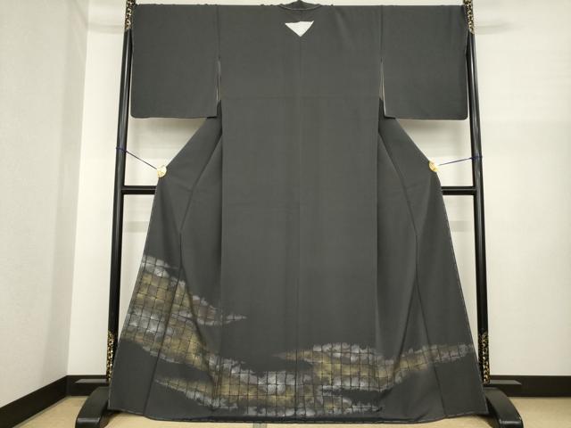 平和屋着物●豪華色留袖　霞文　寿光織　正絹　逸品　AABI6898ck