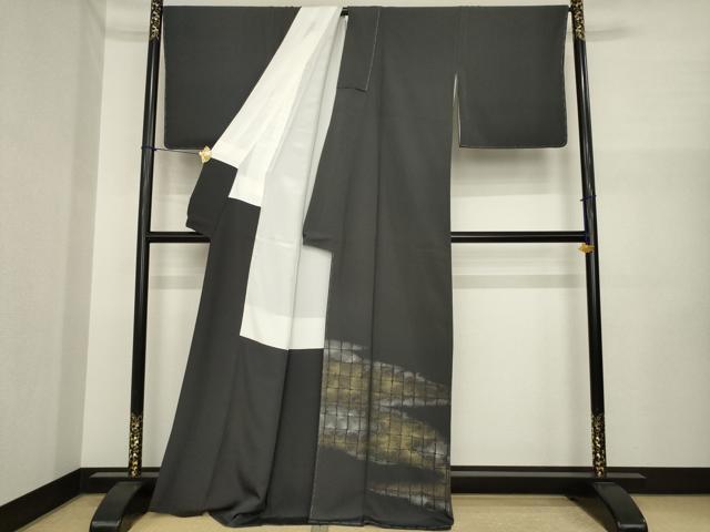 平和屋着物●豪華色留袖　霞文　寿光織　正絹　逸品　AABI6898ck