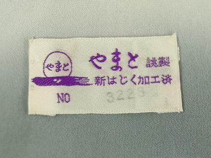 平和屋着物●人間国宝 初代 六谷梅軒(六谷紀久男)錐彫り 重要無形文化 財伊勢型紙 江戸小紋 蓑亀 やまと誂製 正絹 逸品 AABI6902ck