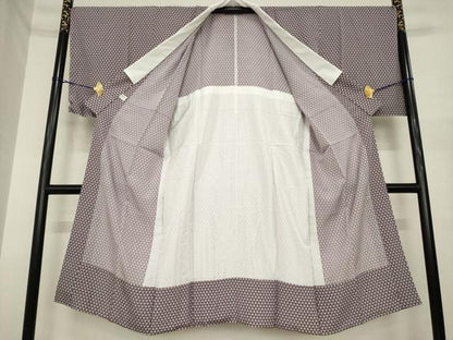 平和屋着物●長襦袢　無双仕立て　鱗文様　正絹　逸品　AABI6903ck