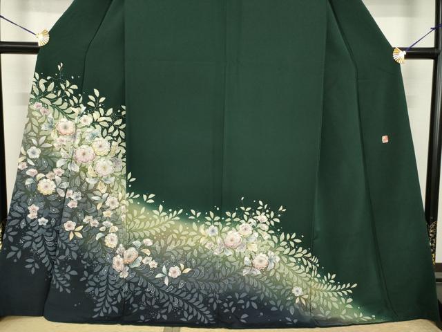 平和屋着物●訪問着　作家物　辻が花　絞り　さが美扱い　正絹　逸品　AABI6907ck