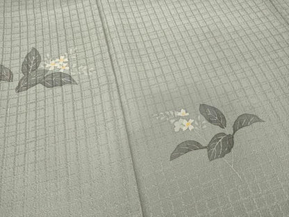 平和屋着物●染色作家　寺島利男　訪問着　舞花文　ロング丈　正絹　逸品　AABI6912ck