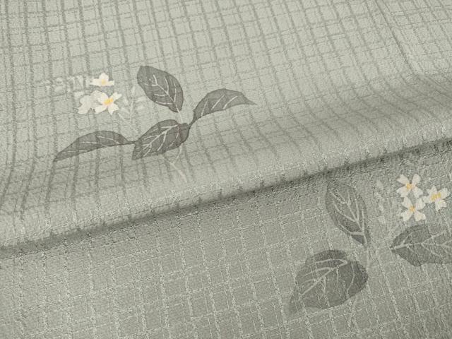 平和屋着物●染色作家　寺島利男　訪問着　舞花文　ロング丈　正絹　逸品　AABI6912ck