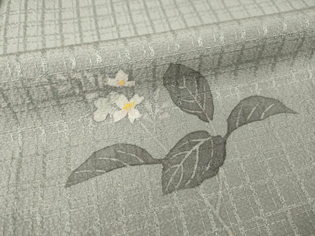 平和屋着物●染色作家　寺島利男　訪問着　舞花文　ロング丈　正絹　逸品　AABI6912ck