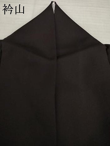 平和屋着物●上質な色無地　黒紅色　正絹　逸品　AABI6917ck