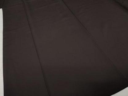 平和屋着物●上質な色無地　黒紅色　正絹　逸品　AABI6917ck