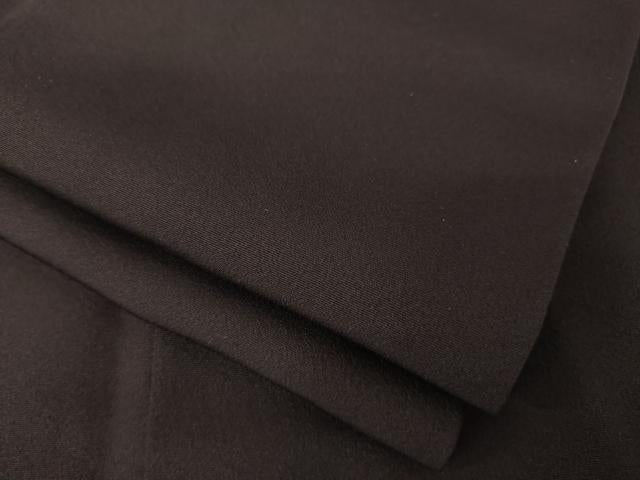 平和屋着物●上質な色無地　黒紅色　正絹　逸品　AABI6917ck