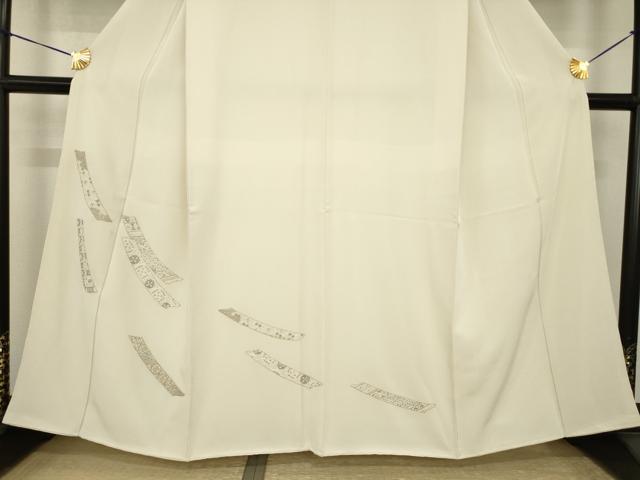 平和屋着物●訪問着　総刺繍　中国三大刺繍　相良刺繍　短冊花文　金糸　正絹　逸品　AABI6927ck