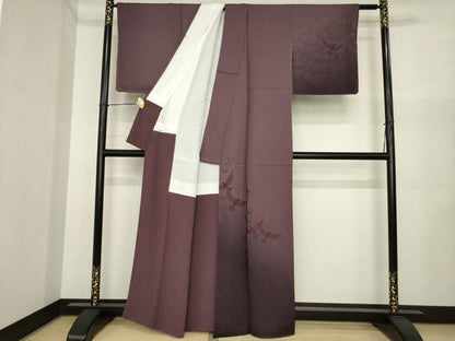 平和屋着物●染色作家　斉藤三才　訪問着　三才鳥　暈し染め　正絹　逸品　AABI6928ck