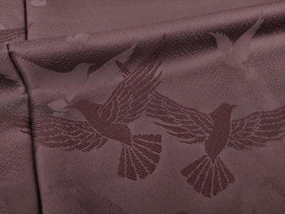 平和屋着物●染色作家　斉藤三才　訪問着　三才鳥　暈し染め　正絹　逸品　AABI6928ck