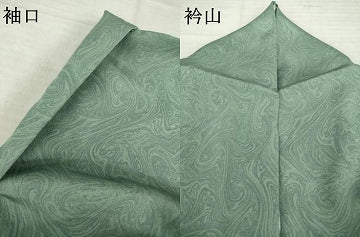 平和屋着物●上質な小紋　墨流し文様　正絹　逸品　AABI6930ck