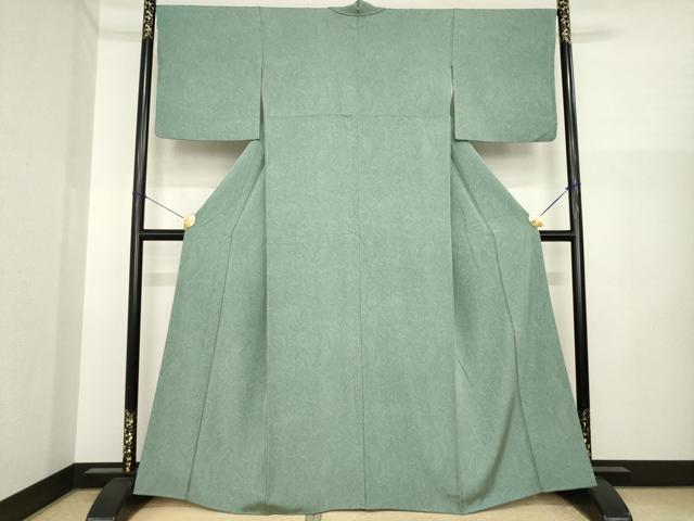 平和屋着物●上質な小紋　墨流し文様　正絹　逸品　AABI6930ck