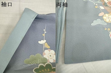 平和屋着物●訪問着　友禅　作家物　春峰　雪輪重ね花文　暈し染め　正絹　逸品　AABI6932ck
