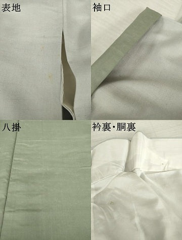 平和屋着物●訪問着　紬地　手描き　風景文　正絹　逸品　AABI6941ck