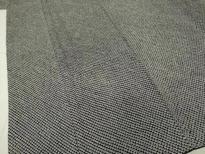 平和屋着物●大変加工の良い総絞り小紋　黒地　正絹　逸品　AABI6949ck