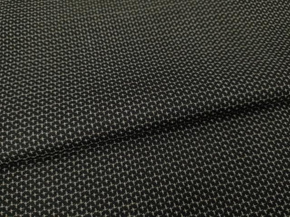 平和屋着物●男性　紬　アンサンブル　亀甲柄　大丸扱い　正絹　逸品　AABI6951ck
