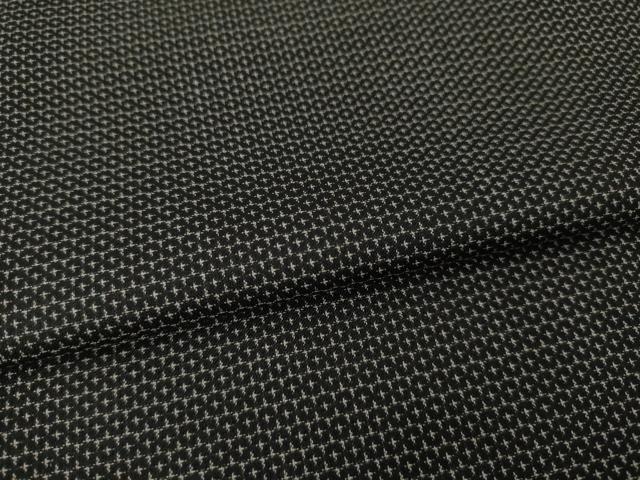 平和屋着物●男性　紬　アンサンブル　亀甲柄　大丸扱い　正絹　逸品　AABI6951ck