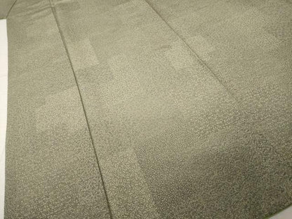 平和屋着物●江戸小紋　色紙草花文　正絹　逸品　AABI6960ck