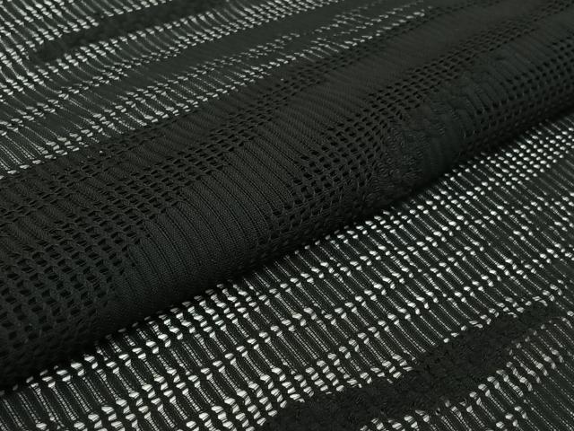 平和屋着物▽羽織　スリーシーズン　春夏秋　塵除け　流水文　黒地　正絹　逸品　AABI6966jh