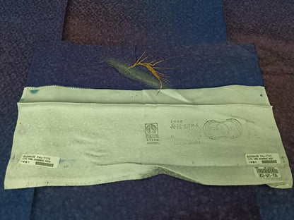 平和屋着物▽上質な小紋　単衣　霞文　暈し染め　反端付き　正絹　逸品　AABI6974jh