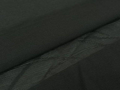 平和屋着物▽羽織　スリーシーズン　春夏秋　塵除け　草花文　黒地　正絹　逸品　AABI6978jh