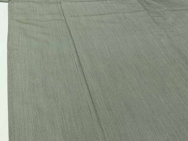 平和屋着物▽男性　紬　単衣　アンサンブル　縞　キングサイズ　正絹　逸品　AABI6989jh
