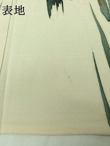 平和屋着物▽訪問着　単衣　手描き　燕子花　金彩　正絹　逸品　AABI6991jh