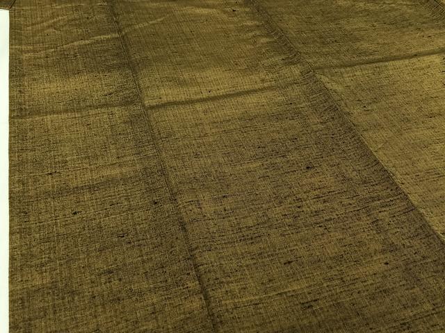 平和屋着物▽上質な紬　単衣　霞文　正絹　逸品　AABI6999jh