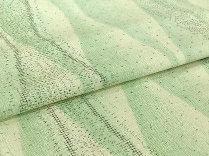 平和屋着物▽上質な紬　単衣　立涌文　正絹　逸品　AABI7000jh