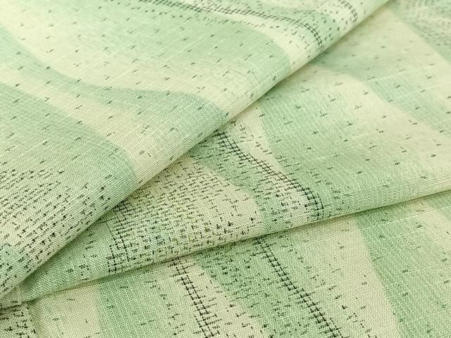 平和屋着物▽上質な紬　単衣　立涌文　正絹　逸品　AABI7000jh