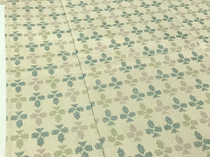 平和屋着物▽本塩沢　単衣　幾何学文様　正絹　逸品　AABI7001jh