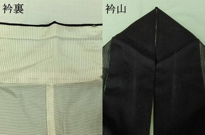 平和屋着物▽訪問着　無双　紗袷　紗×絽　網目文　正絹　逸品　AABI7008jh