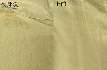 平和屋着物▽訪問着　単衣　お召地　作家物　手描き　風景文　正絹　逸品　AABI7011jh