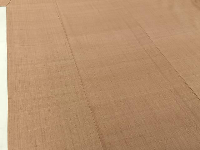 平和屋着物▽上質な紬　単衣　霞文　正絹　逸品　AABI7016jh