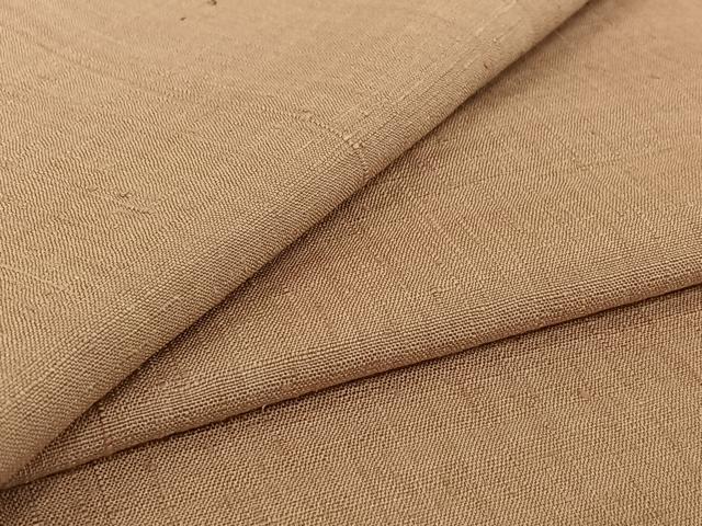 平和屋着物▽上質な紬　単衣　霞文　正絹　逸品　AABI7016jh