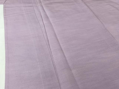 平和屋着物▽上質な紬　単衣　霞文　正絹　逸品　AABI7020jh