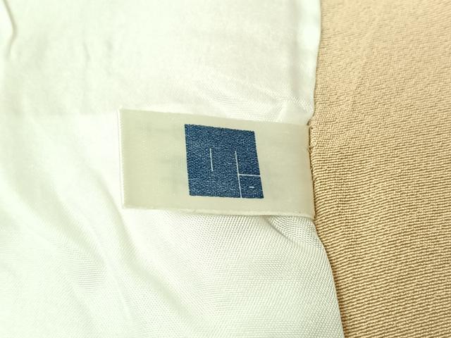 平和屋着物▽訪問着　単衣　友禅　作家物　樹林文　暈し染め　正絹　逸品　AABI7021jh
