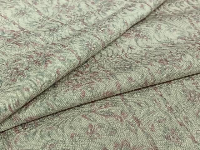 平和屋着物▽上質な小紋　単衣　流水花文　正絹　逸品　AABI7027jh