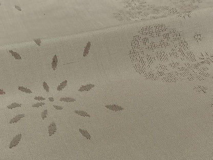 平和屋着物▽結城紬　単衣　飛び亀甲柄　正絹　逸品　AABI7030jh