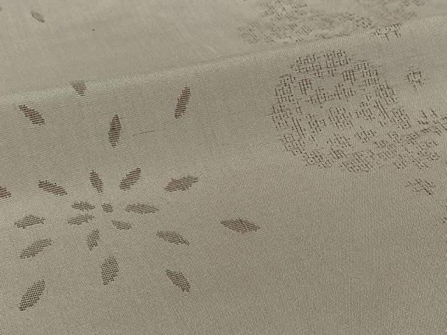 平和屋着物▽結城紬　単衣　飛び亀甲柄　正絹　逸品　AABI7030jh