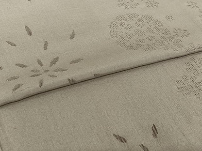 平和屋着物▽結城紬　単衣　飛び亀甲柄　正絹　逸品　AABI7030jh
