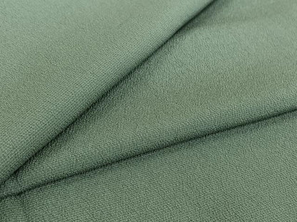 平和屋着物▽お召　単衣　湊鼠色　正絹　逸品　AABI7037jh