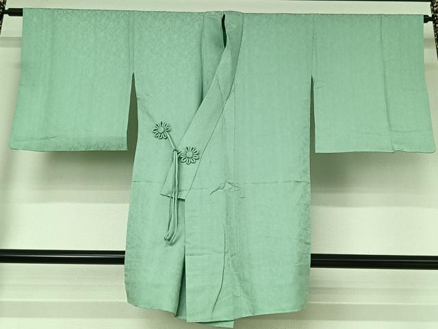 平和屋着物▽道中着　スリーシーズン　春夏秋　塵除け　草花文　正絹　逸品　AABI7041jh