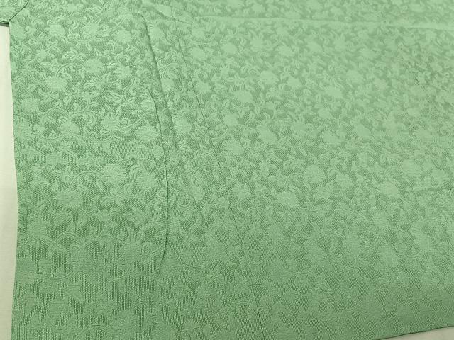 平和屋着物▽道中着　スリーシーズン　春夏秋　塵除け　草花文　正絹　逸品　AABI7041jh