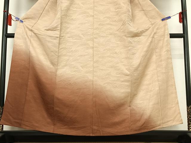 平和屋着物▽訪問着　単衣　霞文　正絹　逸品　AABI7048jh