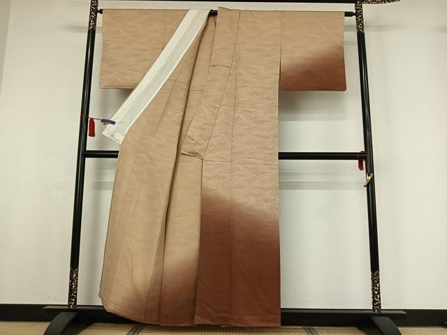 平和屋着物▽訪問着　単衣　霞文　正絹　逸品　AABI7048jh