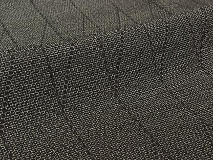 平和屋着物▽本塩沢　単衣　110亀甲　幾何学文様　正絹　逸品　AABI7050jh