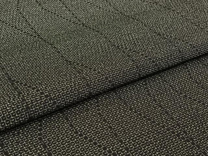 平和屋着物▽本塩沢　単衣　110亀甲　幾何学文様　正絹　逸品　AABI7050jh