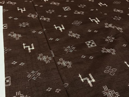 平和屋着物▽本場琉球絣　単衣　正絹　逸品　AABI7055jh
